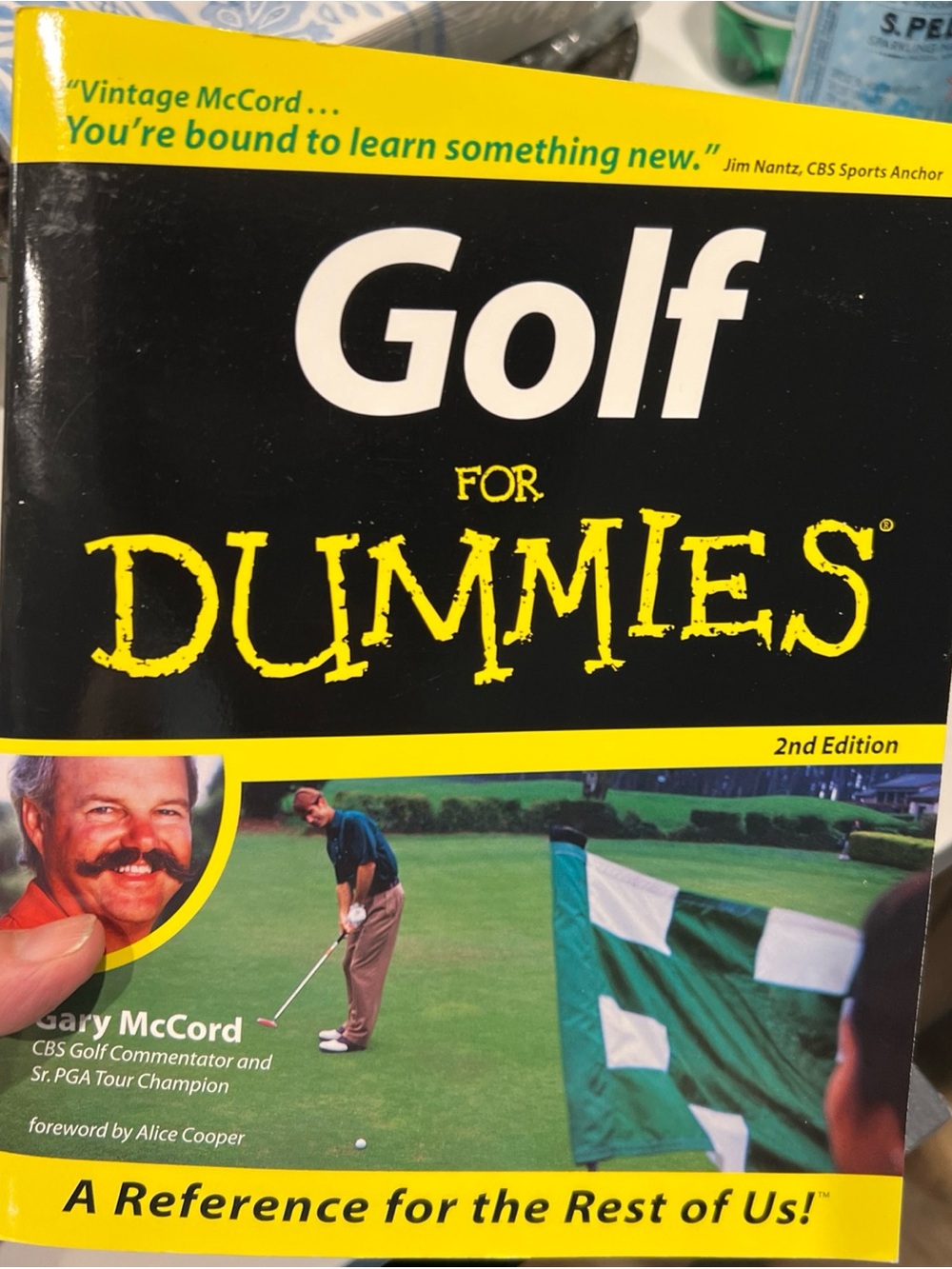 Golf For Dummies by Gary McCord – Black & Yellow Paperback